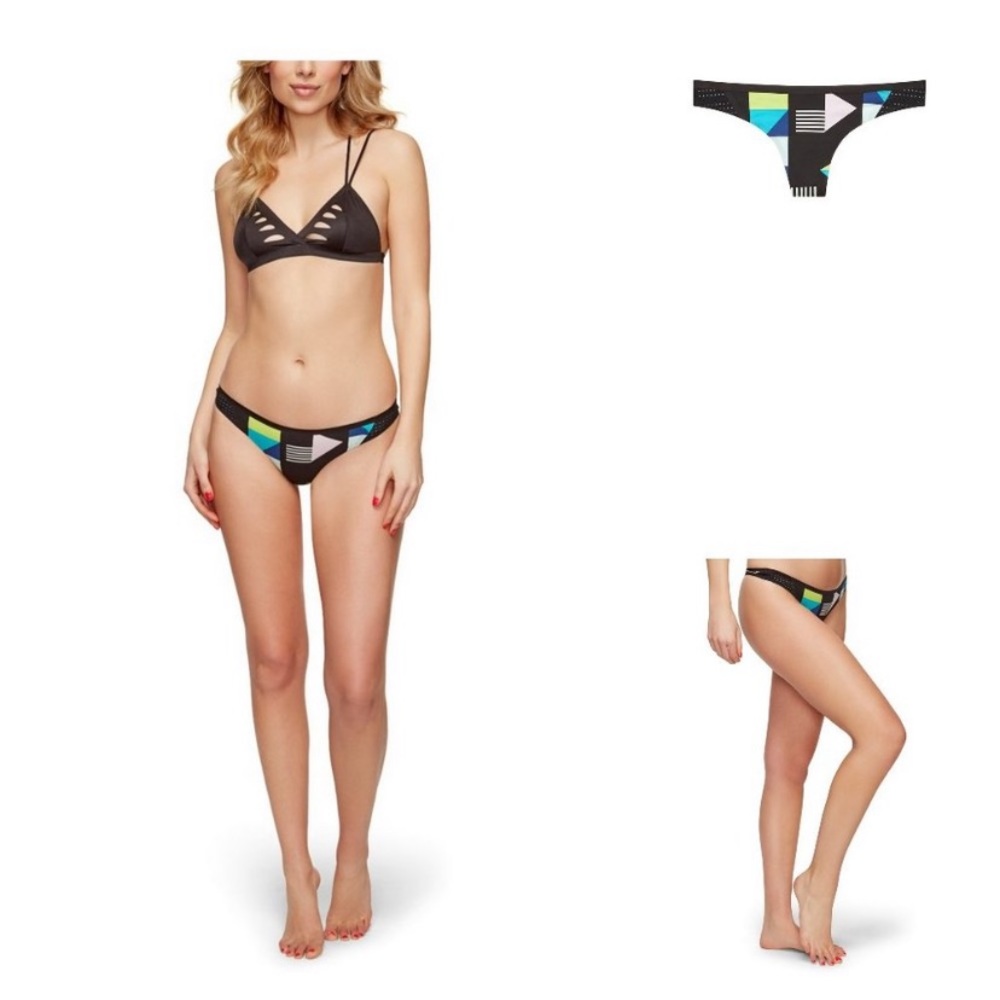 NWT Sam Edelman bonded geo multicolor thong